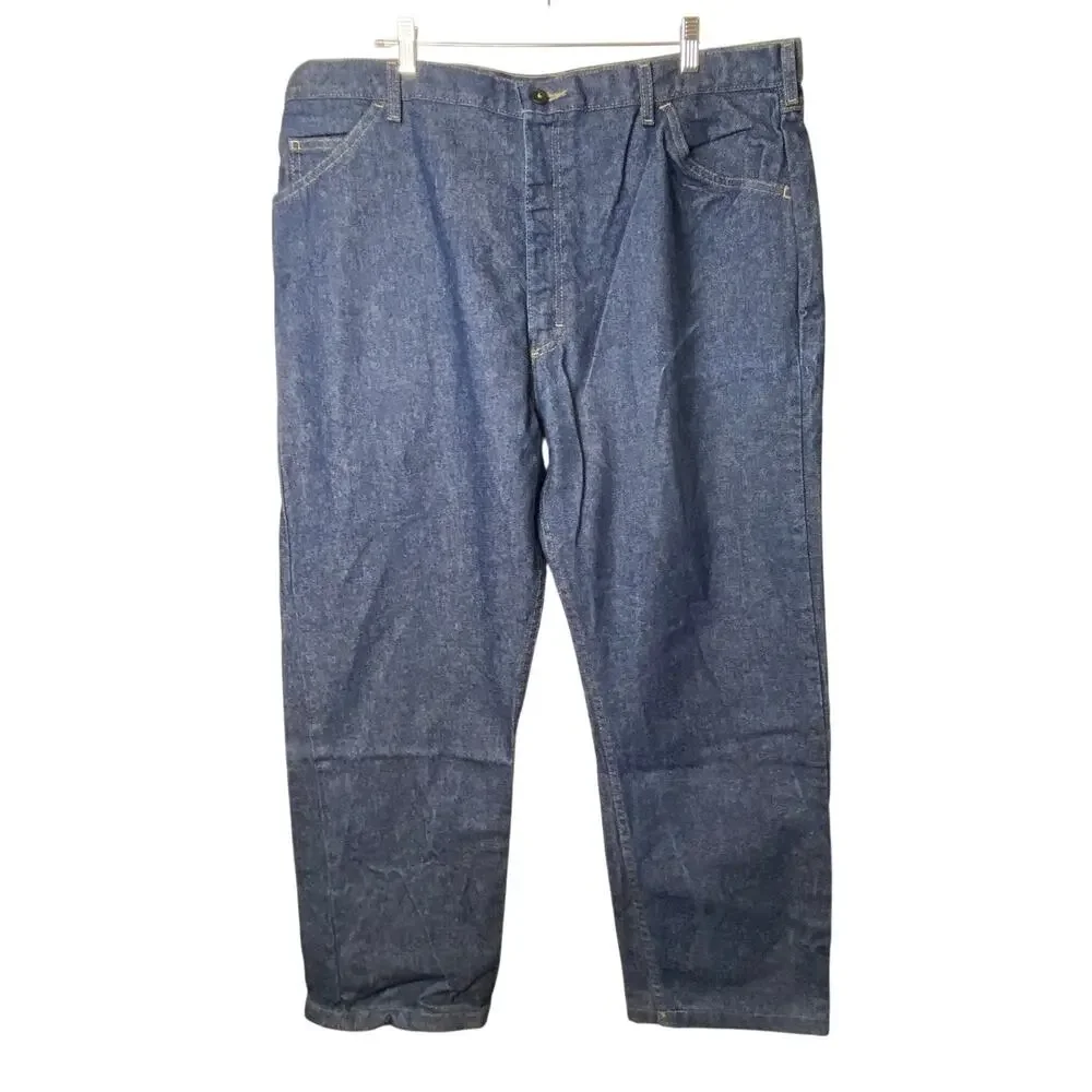 Bulwark FR Men's Blue Denim Relaxed Fit Protective Apparel Jeans Size 42X30